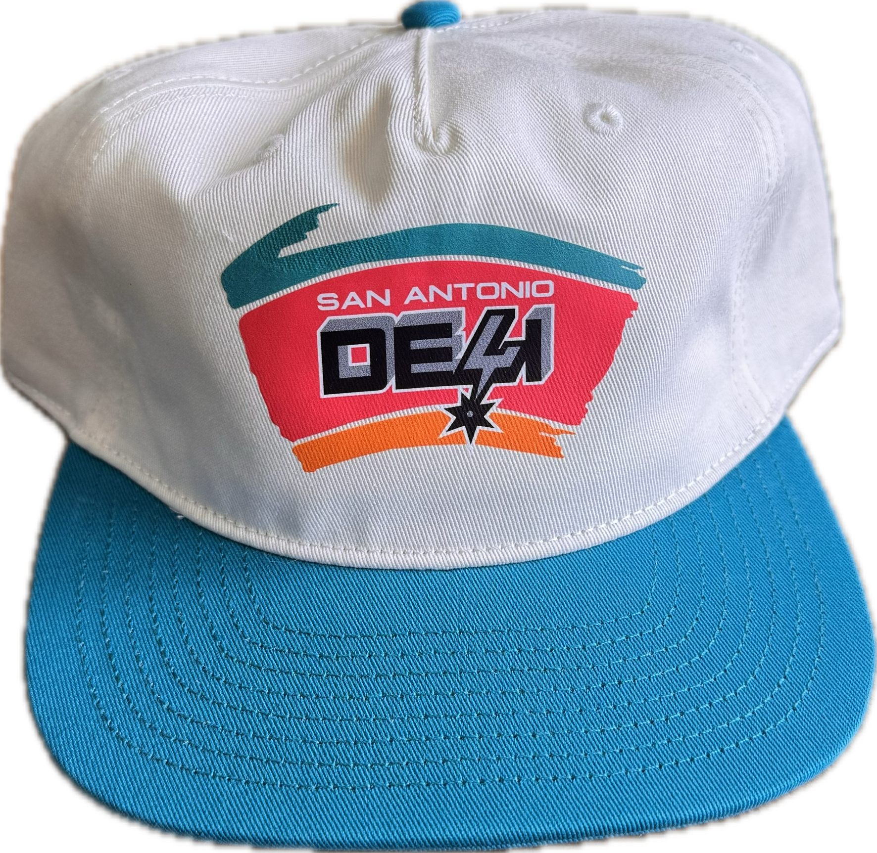 DELI - Splash Snapback Hat White/Teal