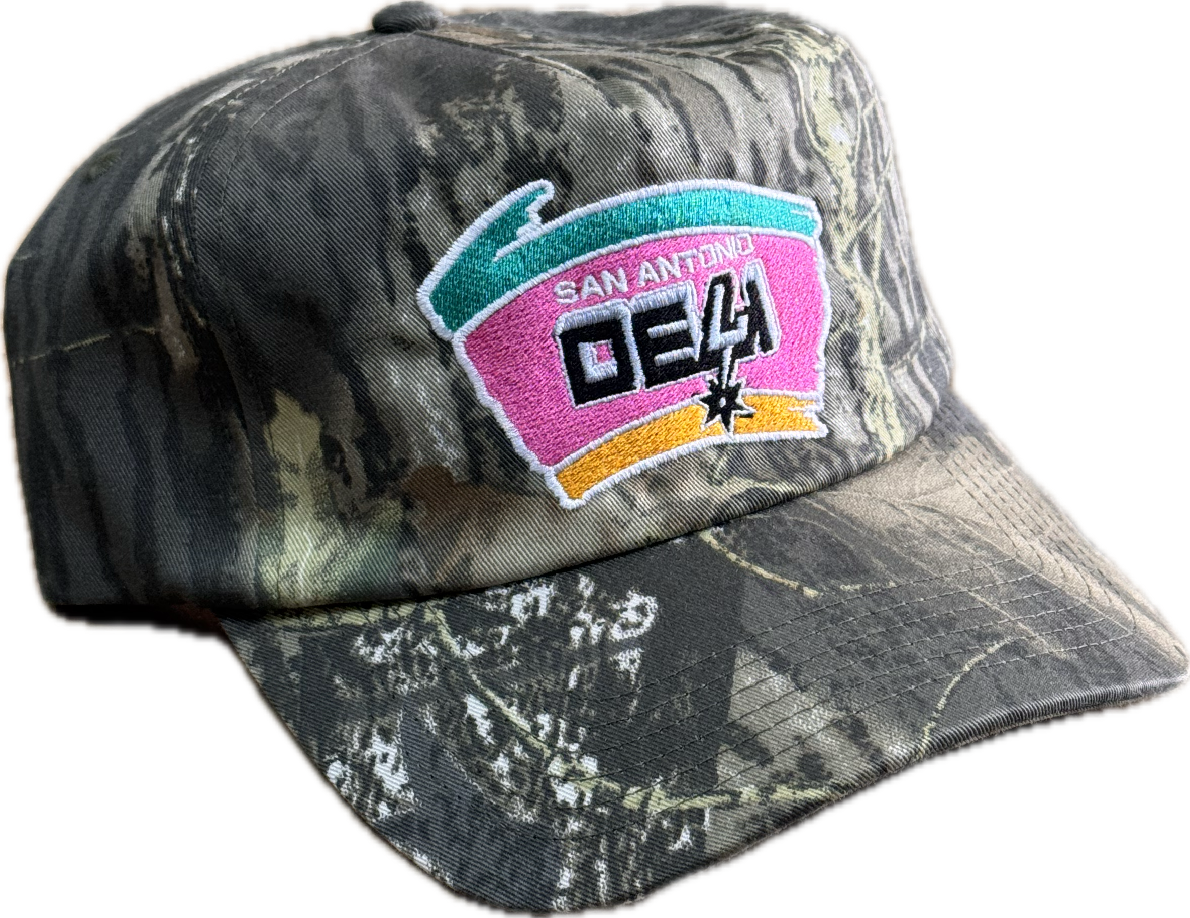 DELI - Splash Embroidered Snapback Hat Tree Camo