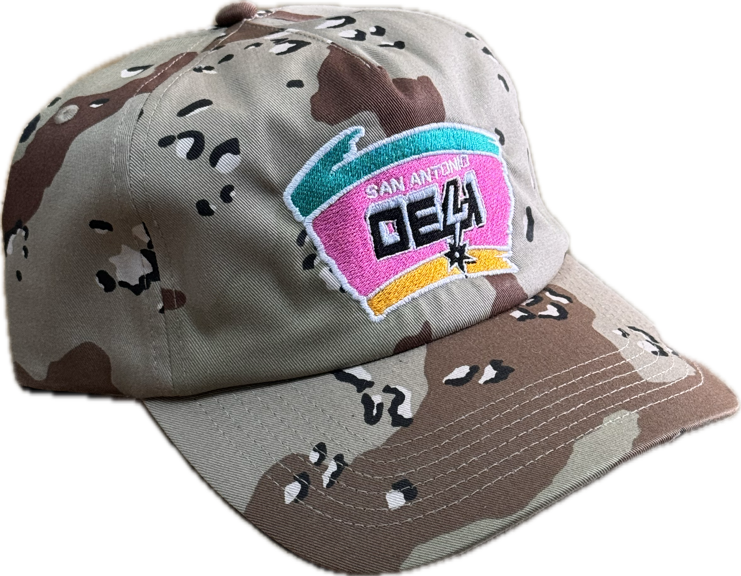 DELI - Splash Embroidered Snapback Hat Desert Camo