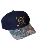 SAME CIRCLE - Smiley Strapback Cap Black/Tree Camo