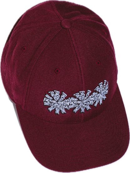 FUCKING AWESOME - Three Spiral Snapback Hat Maroon