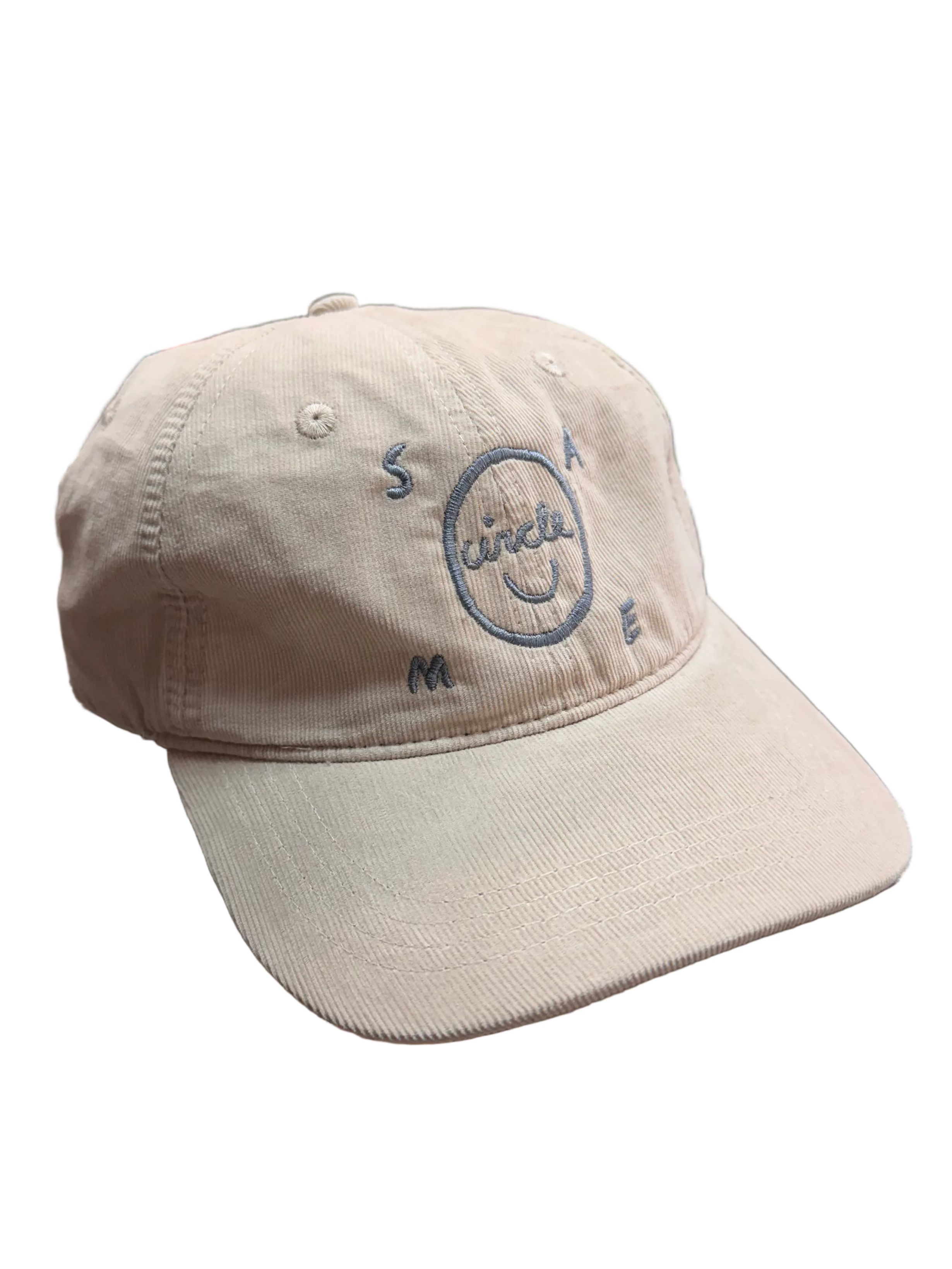 SAME CIRCLE - Smiley Corduroy Cap Bone