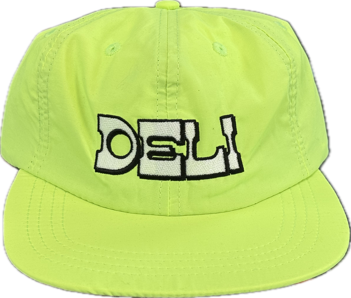 DELI - Western Nylon Strapback Cap Highlighter Yellow