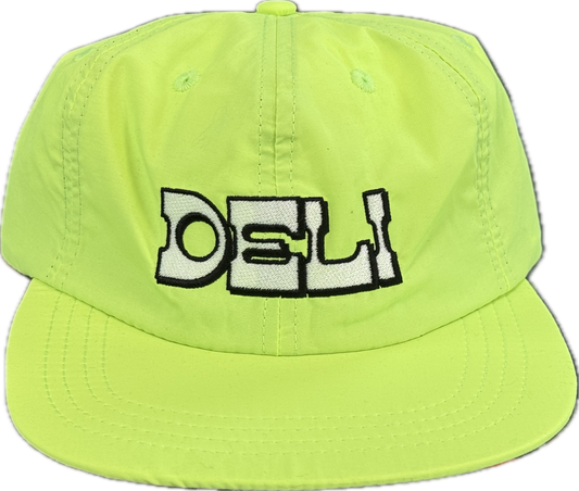 DELI - Western Nylon Strapback Cap Highlighter Yellow