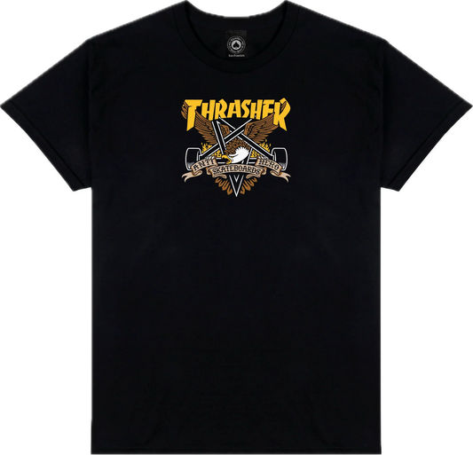 THRASHER - Eaglegram Tee Black