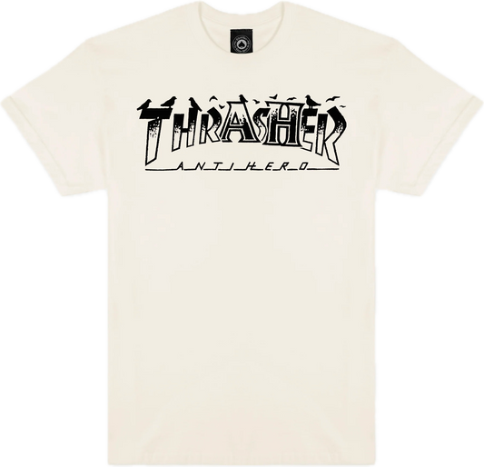 THRASHER - Pigeon Mag Tee Natural