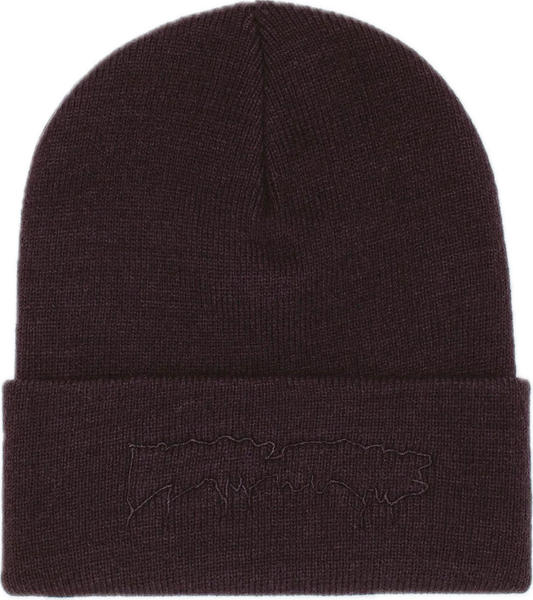 FUCKING AWESOME - Drip Embroidered Beanie Black