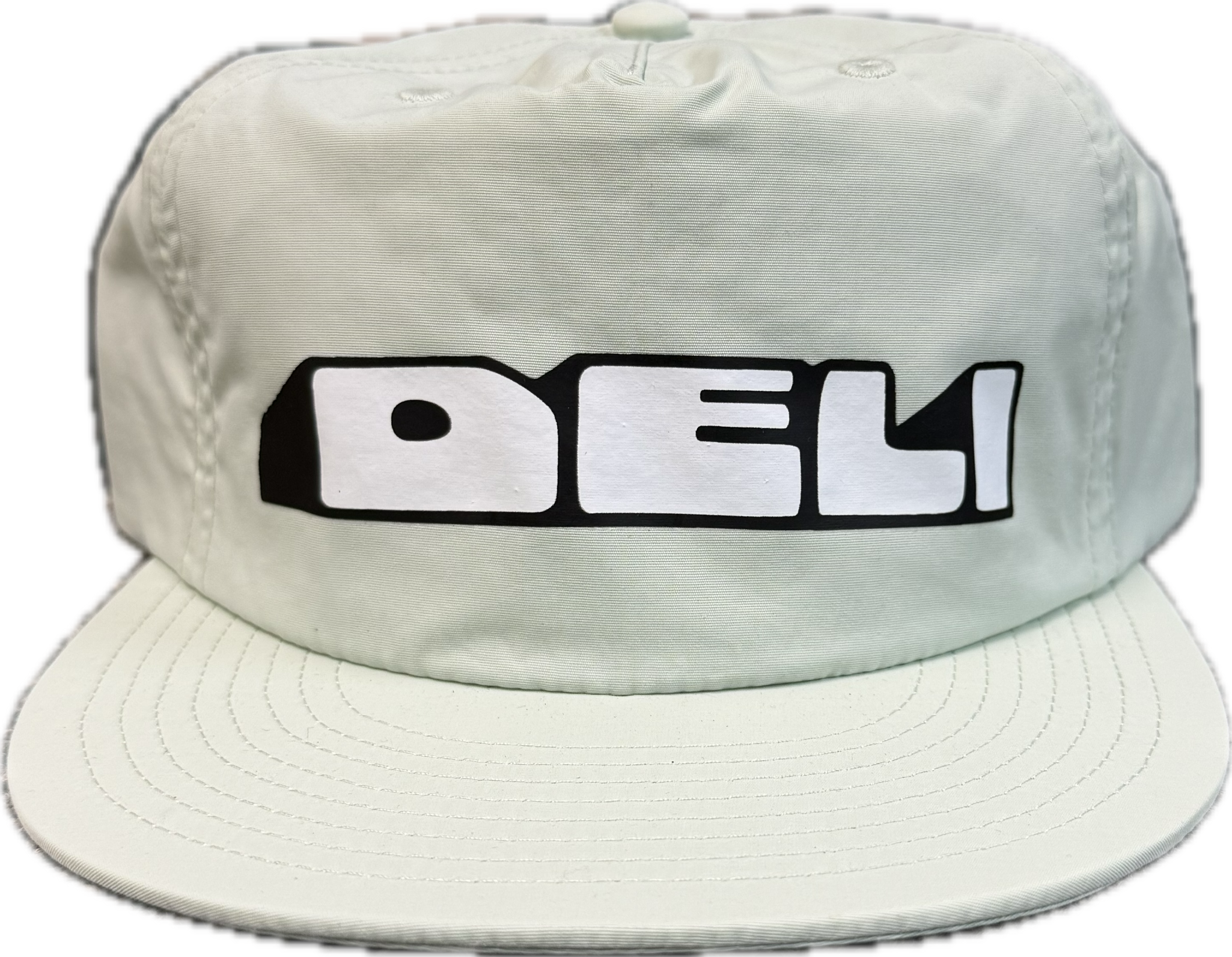 DELI - Mound Nylon Snapback Hat Mint w/ Black & White