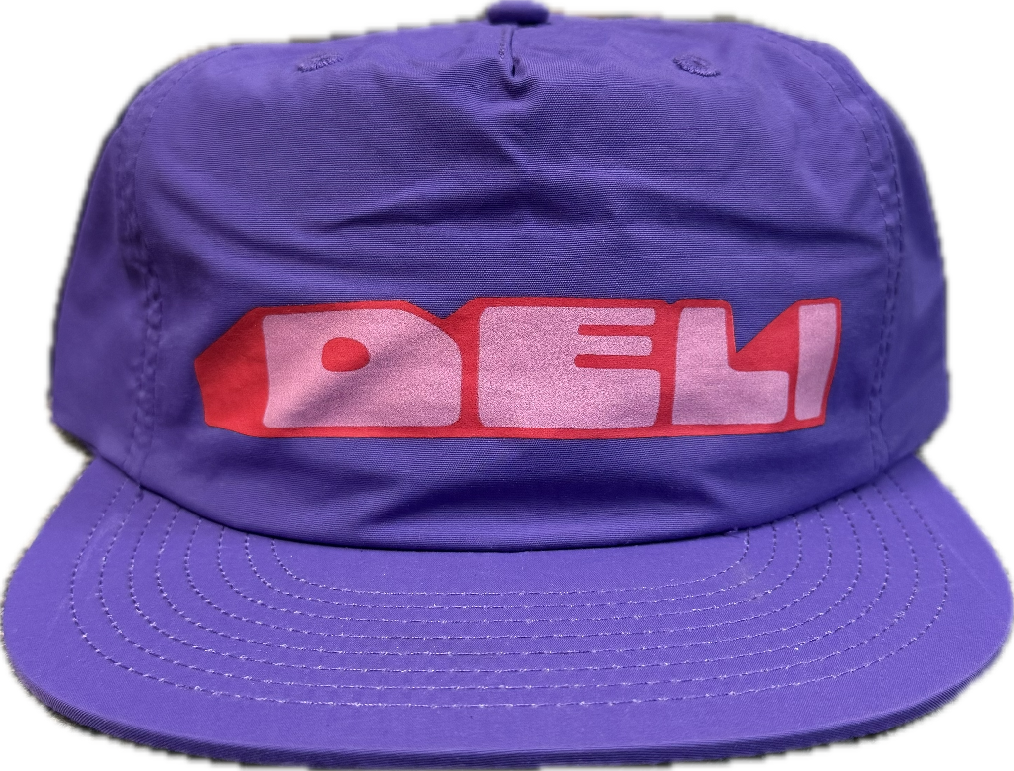 DELI - Mound Nylon Snapback Hat Purple w/ Pink