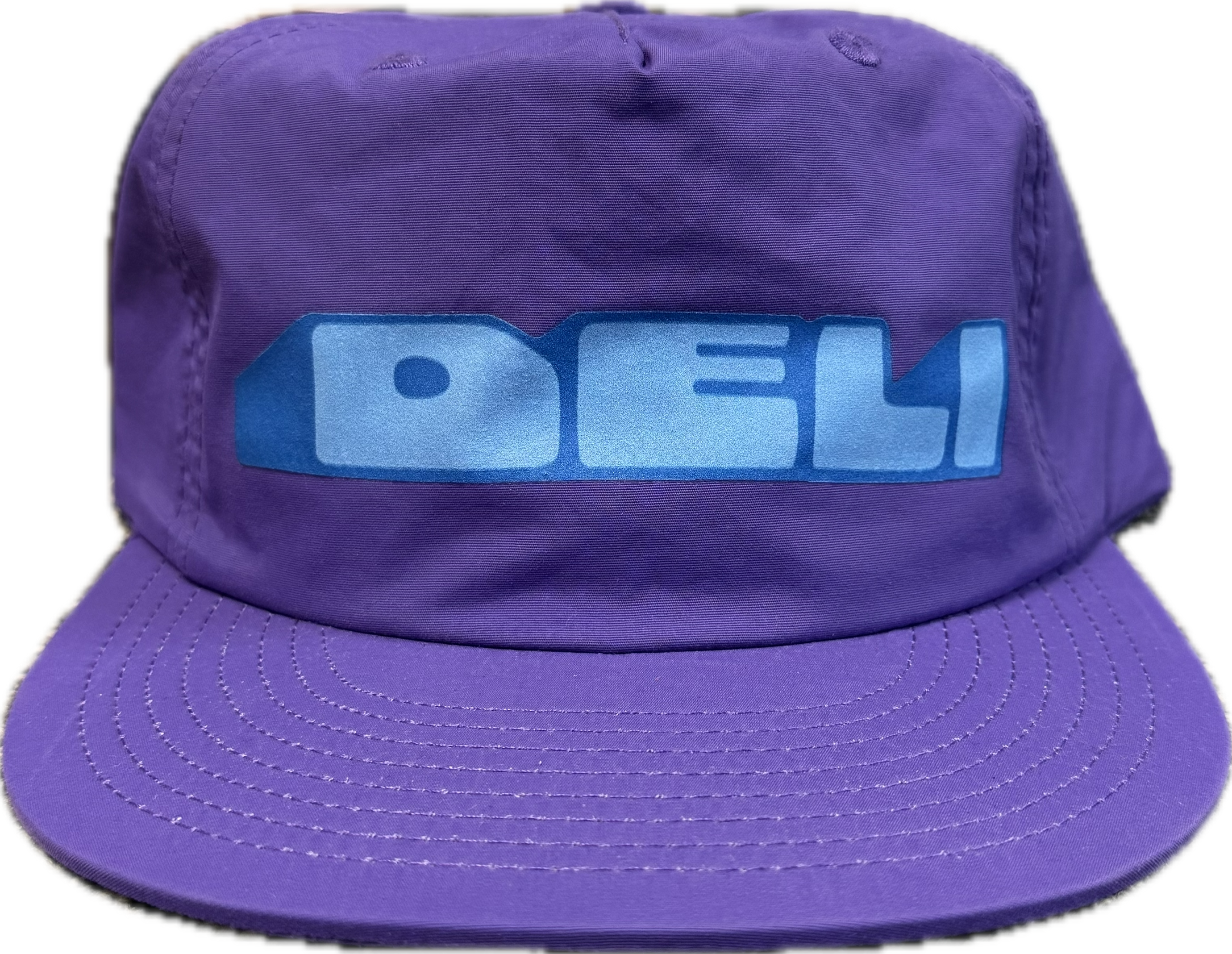 DELI - Mound Nylon Snapback Hat Purple w/ Blue