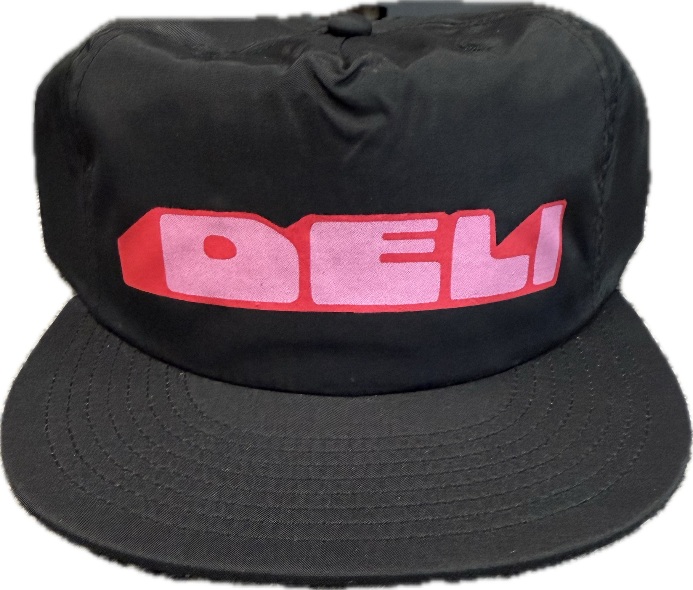 DELI - Mound Nylon Snapback Hat Black w/ Pink