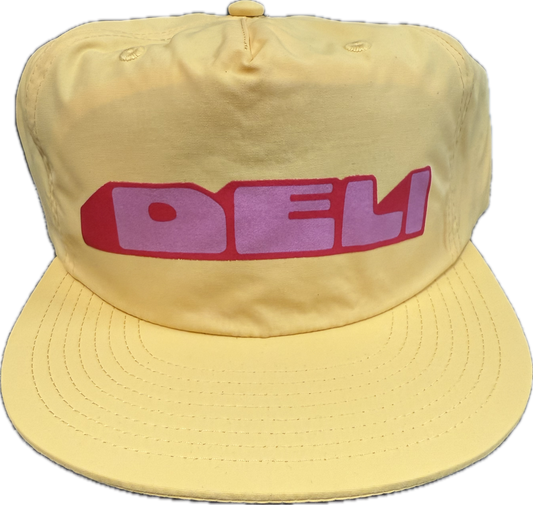 DELI - Mound Nylon Snapback Hat Butter w/ Pink