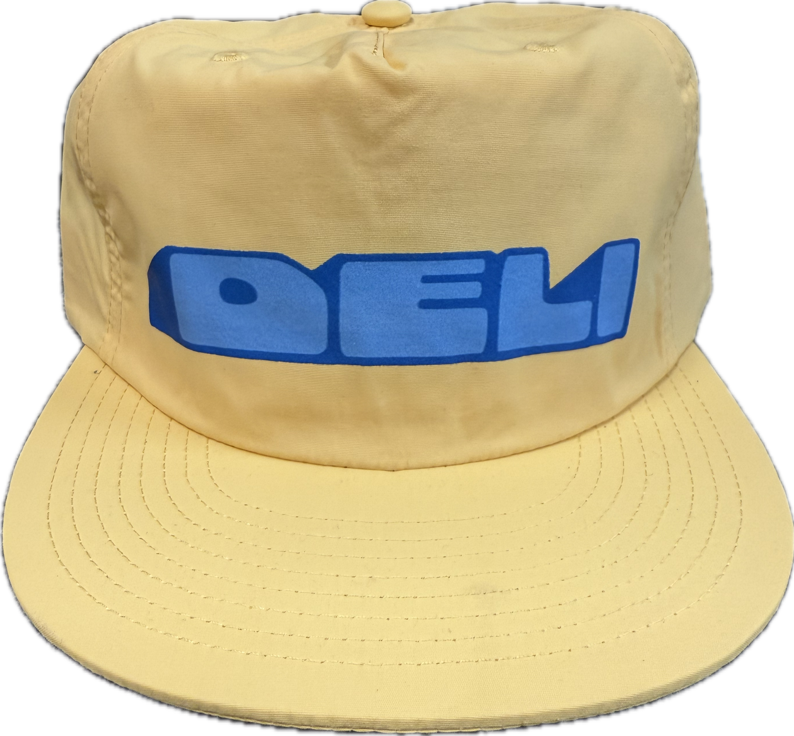 DELI - Mound Nylon Snapback Hat Butter w/ Blue