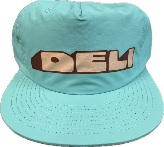 DELI - Mound Nylon Snapback Hat Teal w/ Tan