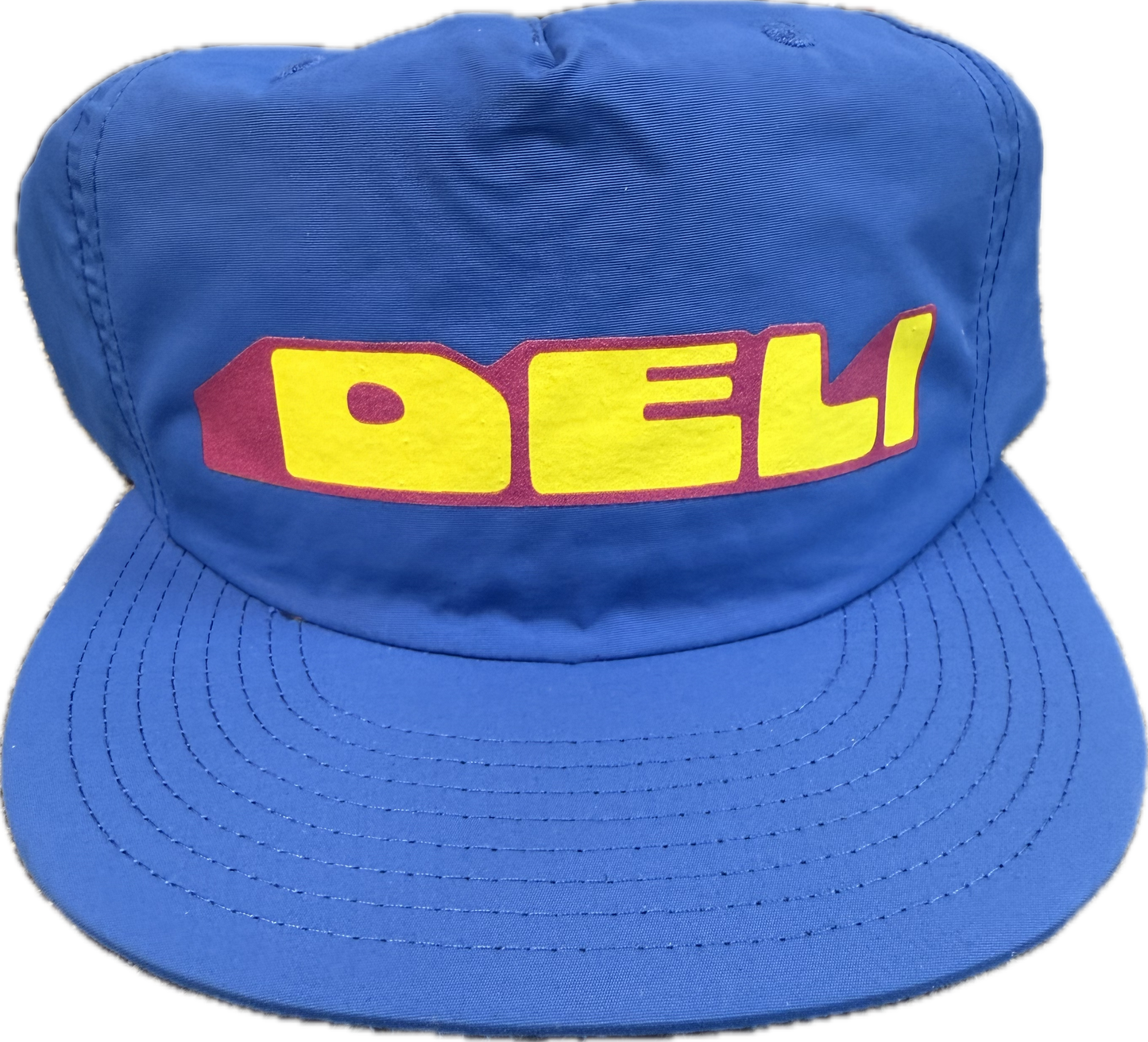 DELI - Mound Nylon Snapback Hat Royal Blue w/ Yellow