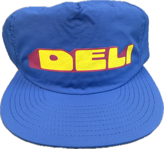 DELI - Mound Nylon Snapback Hat Royal Blue w/ Yellow