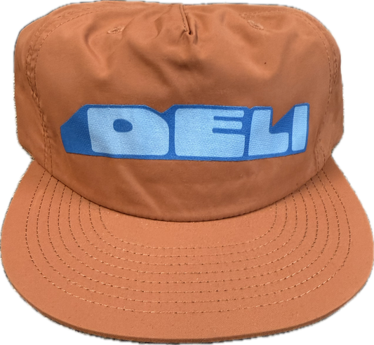 DELI - Mound Nylon Snapback Hat Rust w/ Blue