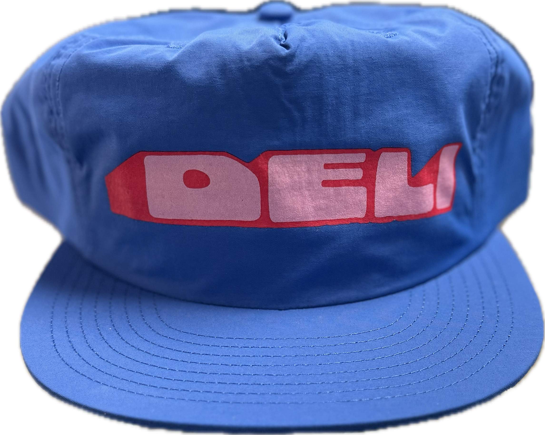DELI - Mound Nylon Snapback Hat Royal Blue w/ Pink