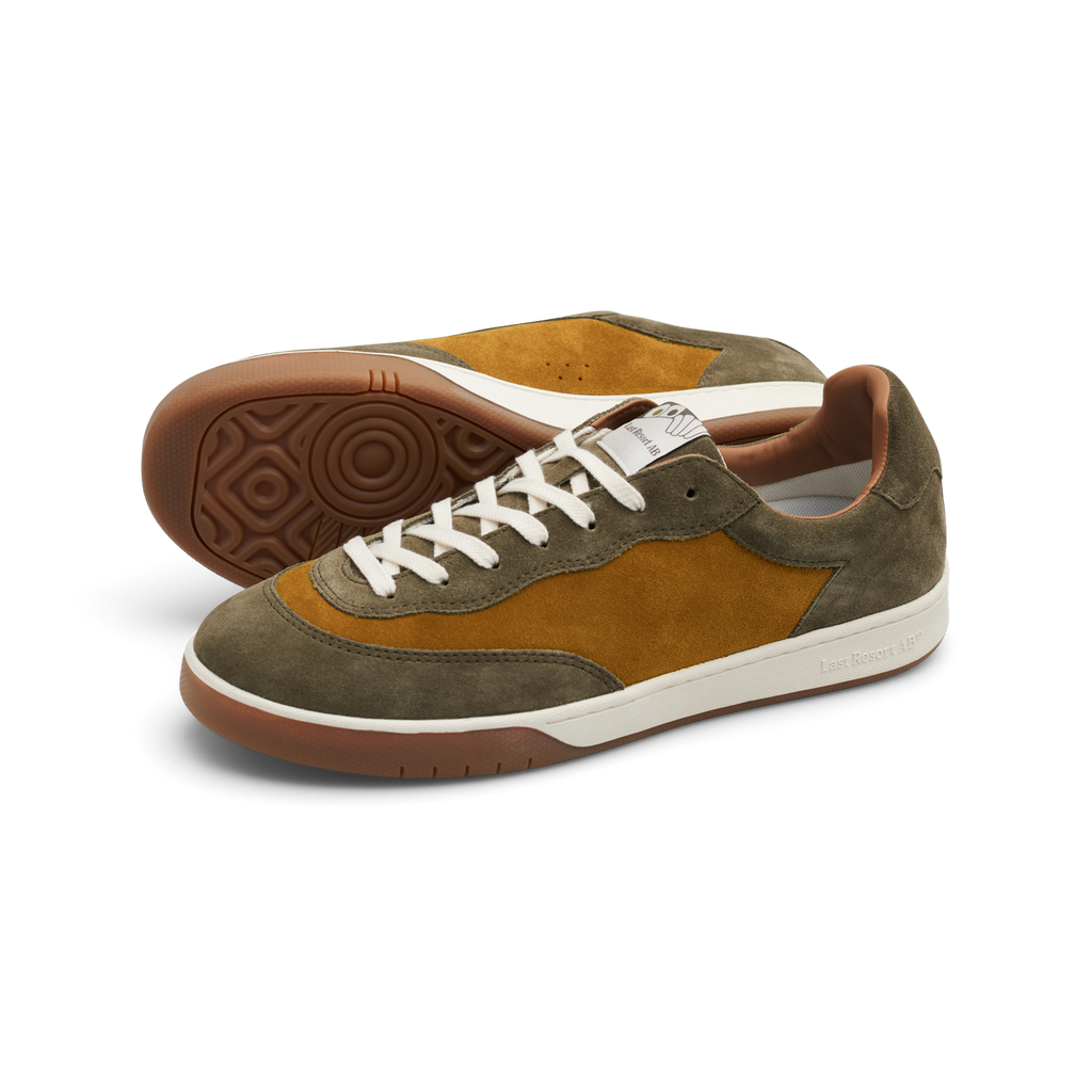 LAST RESORT AB - CM001 Lo Suede New Olive/Golden Brown/White/Gum