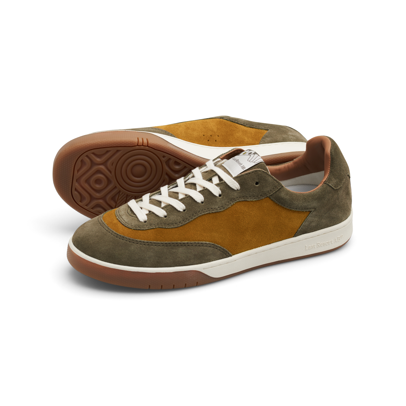 LAST RESORT AB - CM001 Lo Suede New Olive/Golden Brown/White/Gum