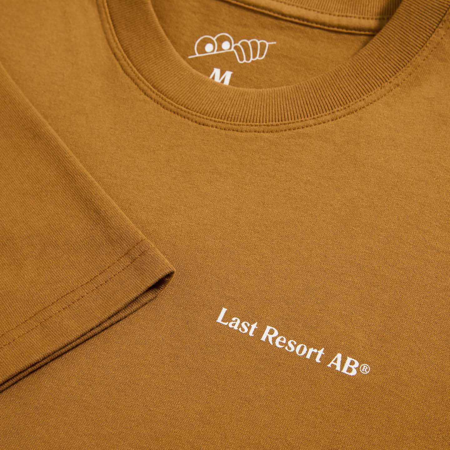 LAST RESORT AB - Atlas Monogram Tee Golden Brown/White