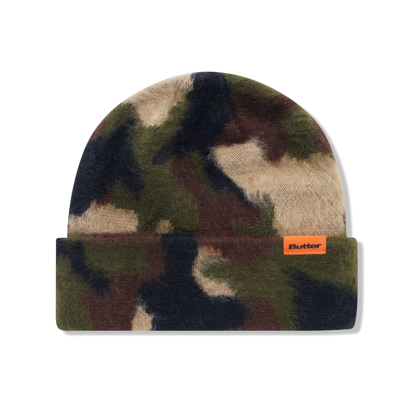 BUTTER GOODS - Mohair Camo Cuff Beanie Fatigue