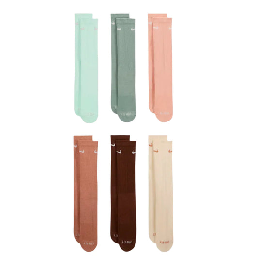 NIKE SB - Everyday Plus Cushioned Socks 6 Pack Pastel