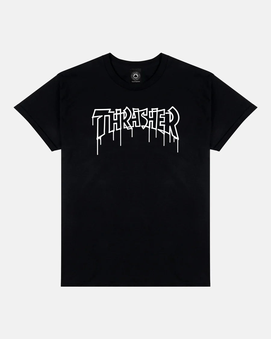 THRASHER - One Liner Tee Black