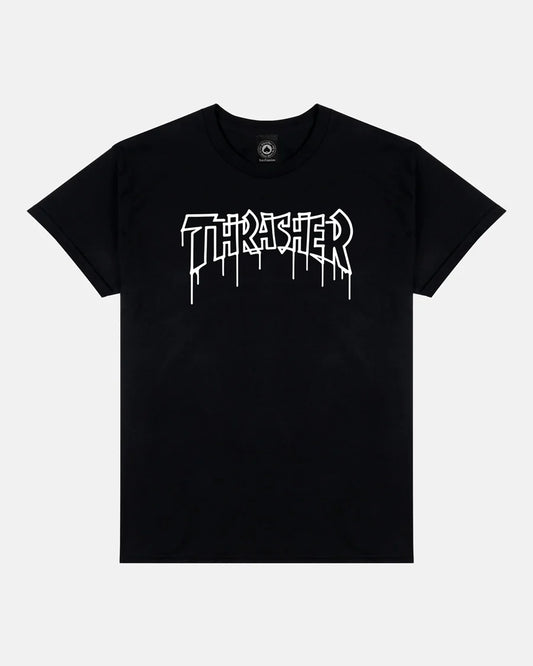 THRASHER - One Liner Tee Black