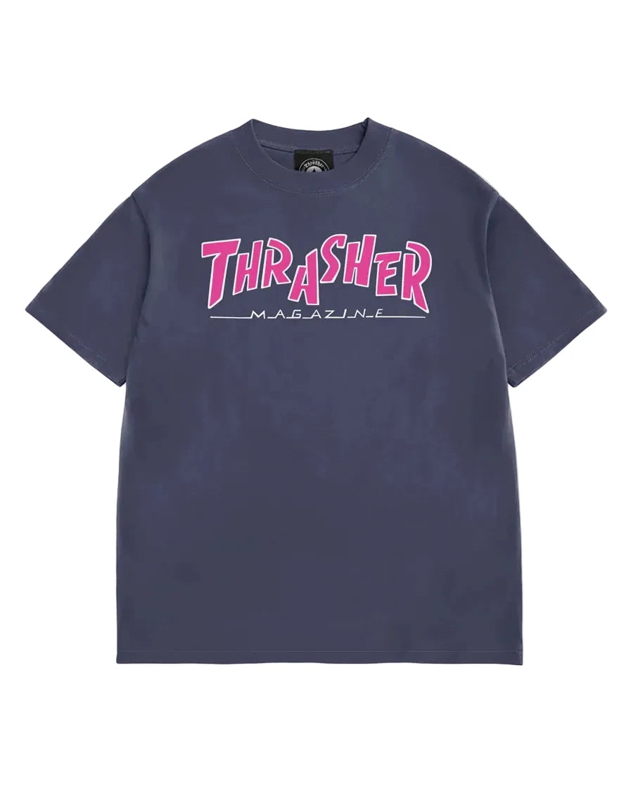 THRASHER - Parra Mag Vintage Tee Navy