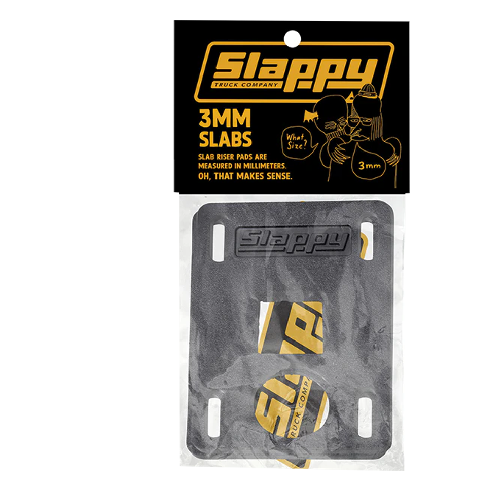 SLAPPY - Low Risers 3mm Black