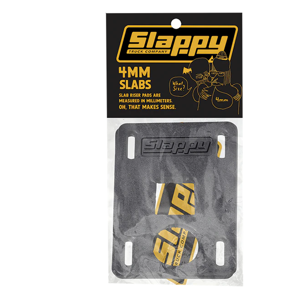 SLAPPY - Low Risers 4mm Black