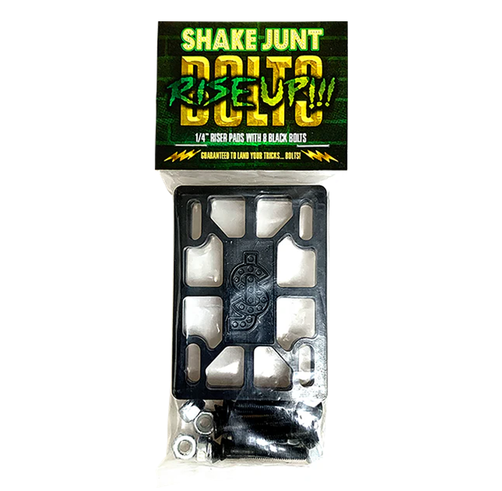 SHAKE JUNT - Riser Pads 1/4 & Bolts Combo