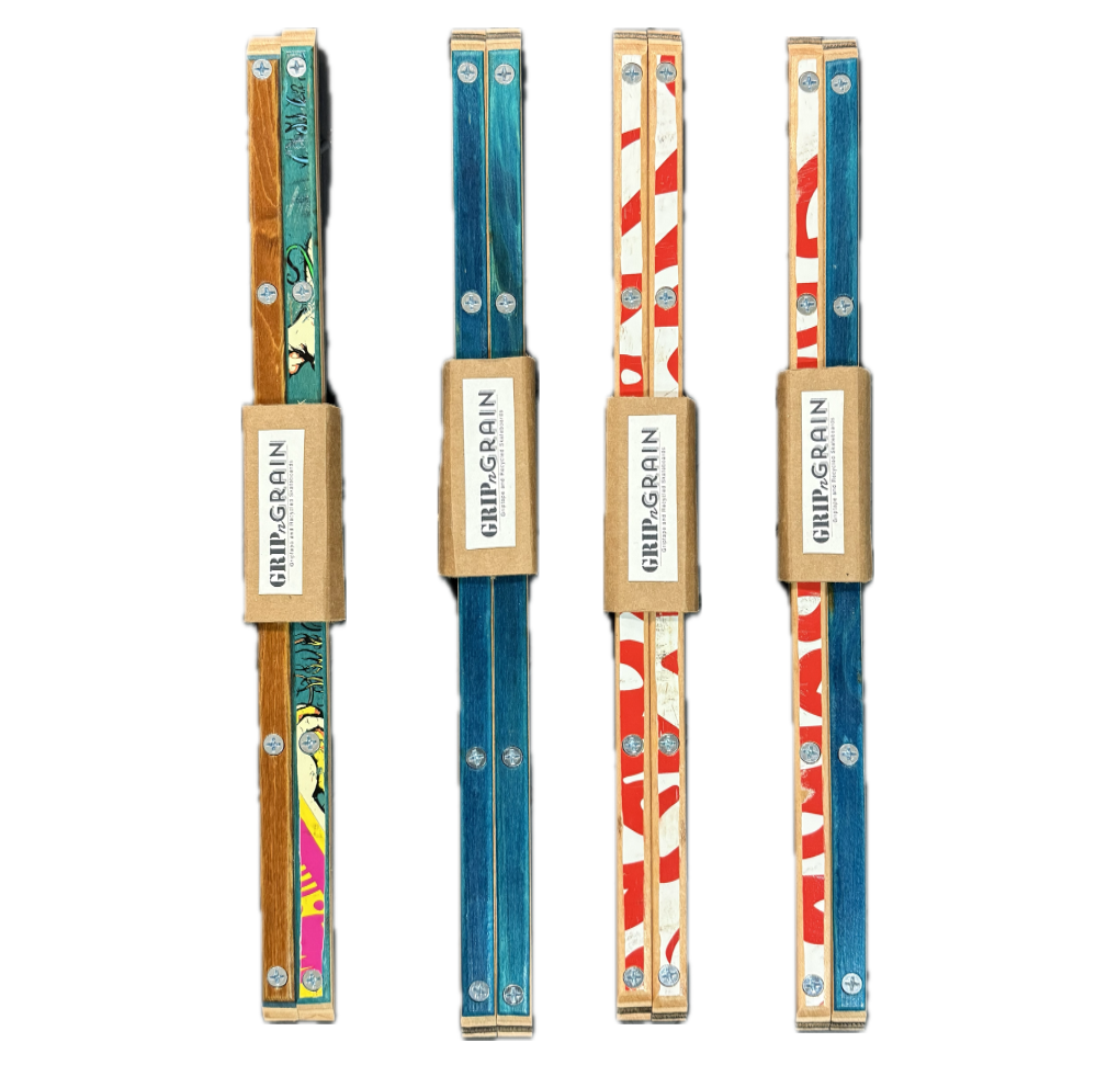 GRIP N' GRAIN - Recycled Skateboard Deck Rails