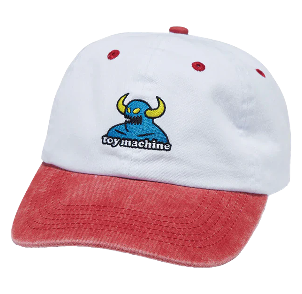 TOY MACHINE - Monster Adjustable Dad Hat White/Red
