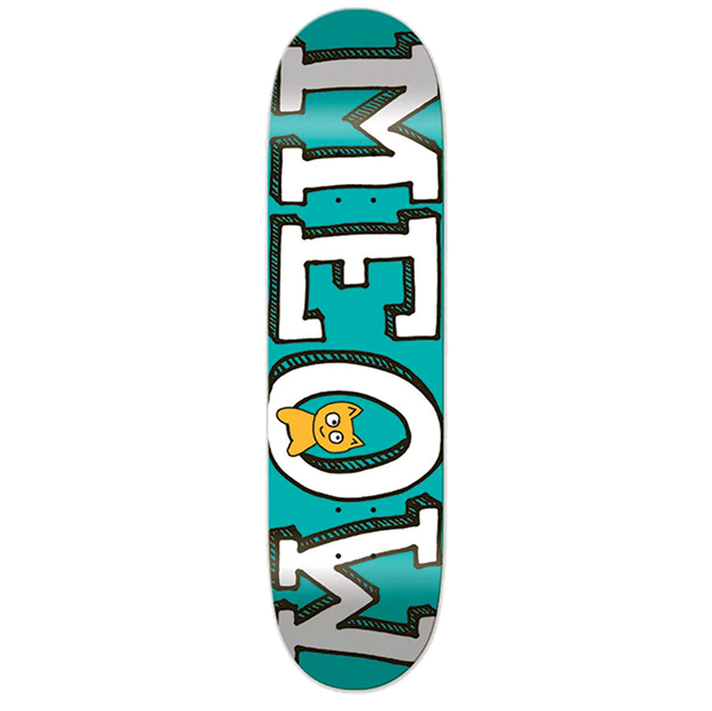 MEOW - Big Logo Teal - 7.75
