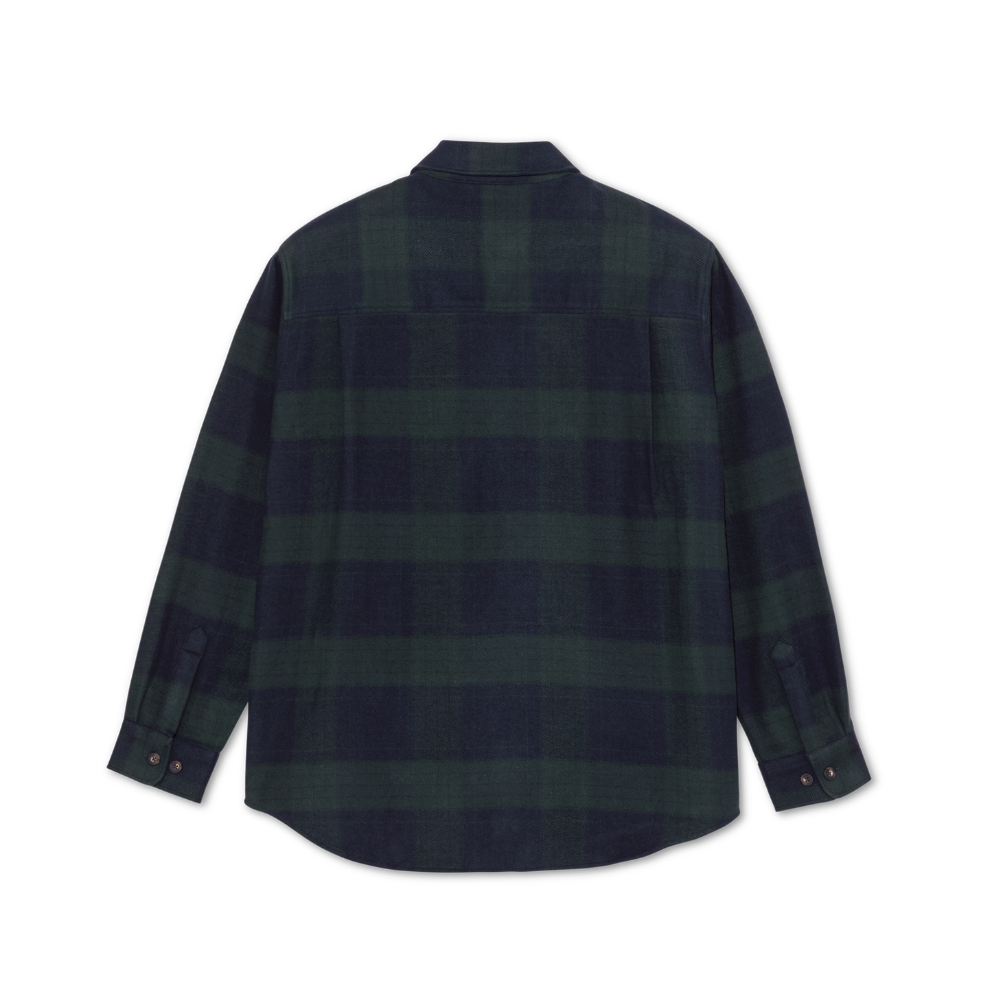 POLAR SKATE CO. - Mike L/S Flannel Shirt Navy/Teal