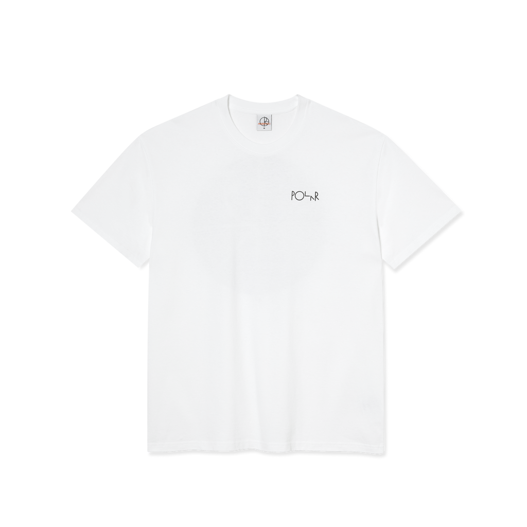 POLAR SKATE CO. - Fill Logo Burnside 2084 Tee White