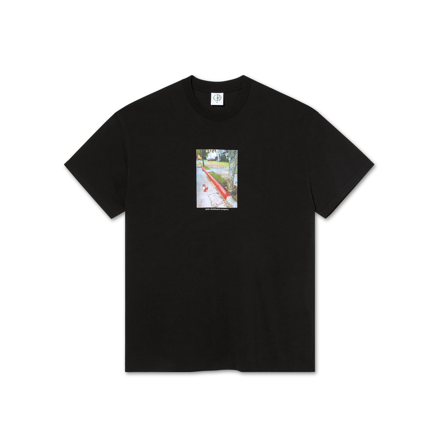 POLAR SKATE CO. - Red Curb Tee Black