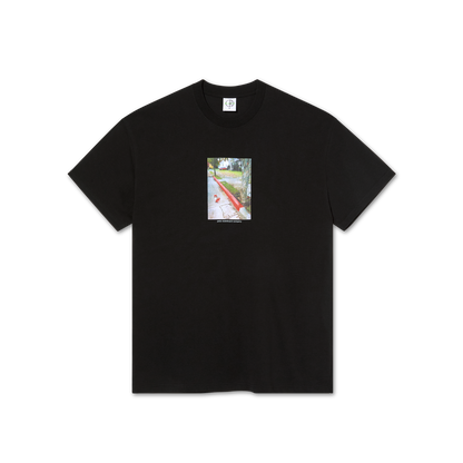 POLAR SKATE CO. - Red Curb Tee Black