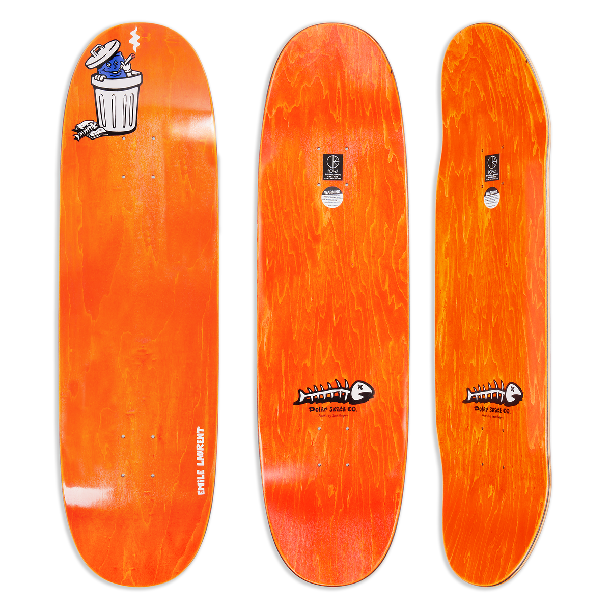 POLAR SKATE CO.  - Emile Laurent Trash Can Eyeball Shape - 8.85