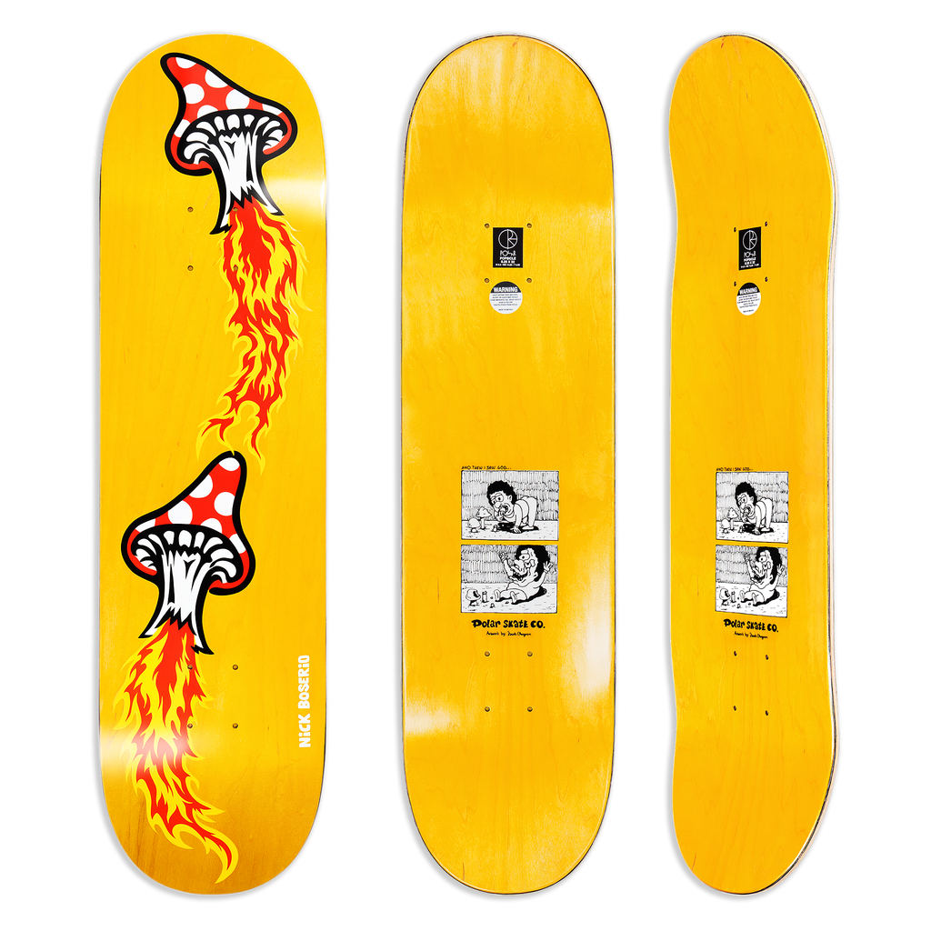 POLAR SKATE CO. - Nick Boserio Fly Agaric - 8.5 Short