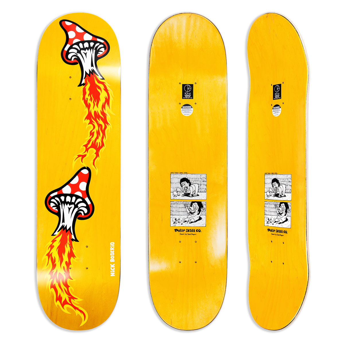 POLAR SKATE CO. - Nick Boserio Fly Agaric - 8.5 Short