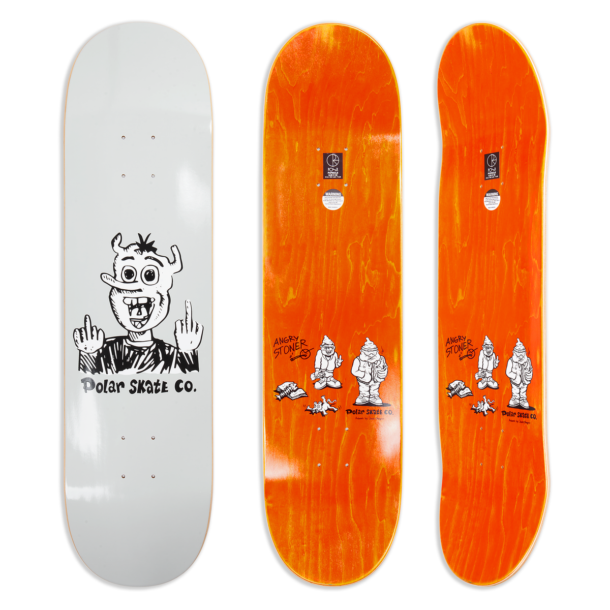 POLAR SKATE CO.  - Up Yours! Grey - 8.5