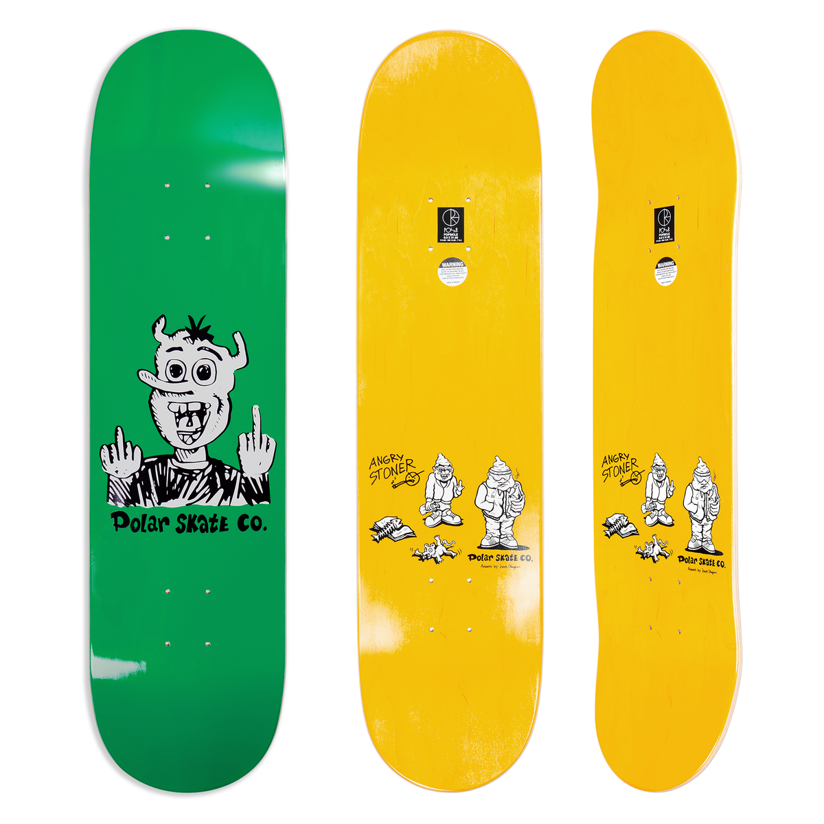 POLAR SKATE CO. - Up Yours! Green - 8.25 Short
