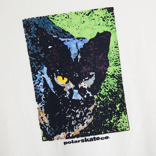 POLAR SKATE CO. - Cat Tee Ivory