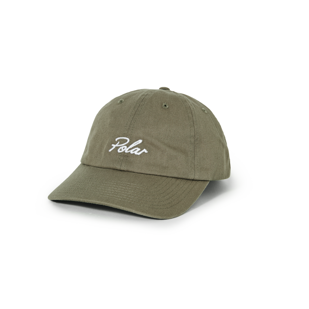 POLAR SKATE CO. - Varsity Logo Sam Cap Khaki