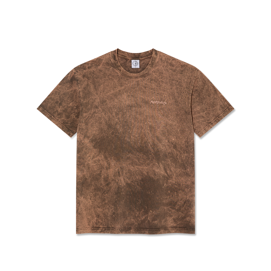 POLAR SKATE CO. - Surf Logo Tee Acid Brown