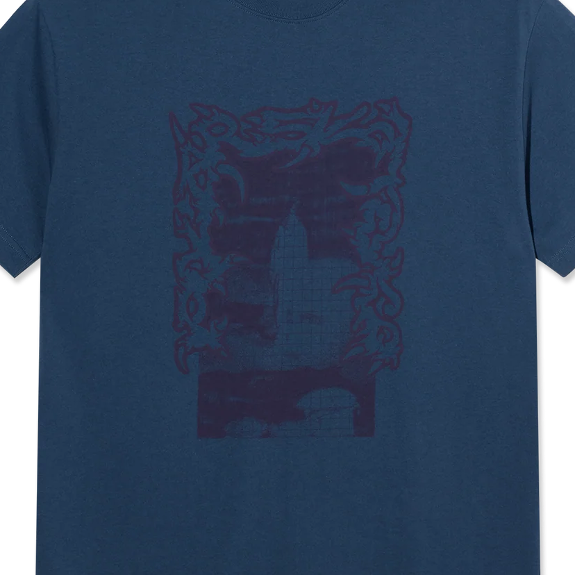 POLAR SKATE CO. - Passing Resemblance Tee Grey Blue