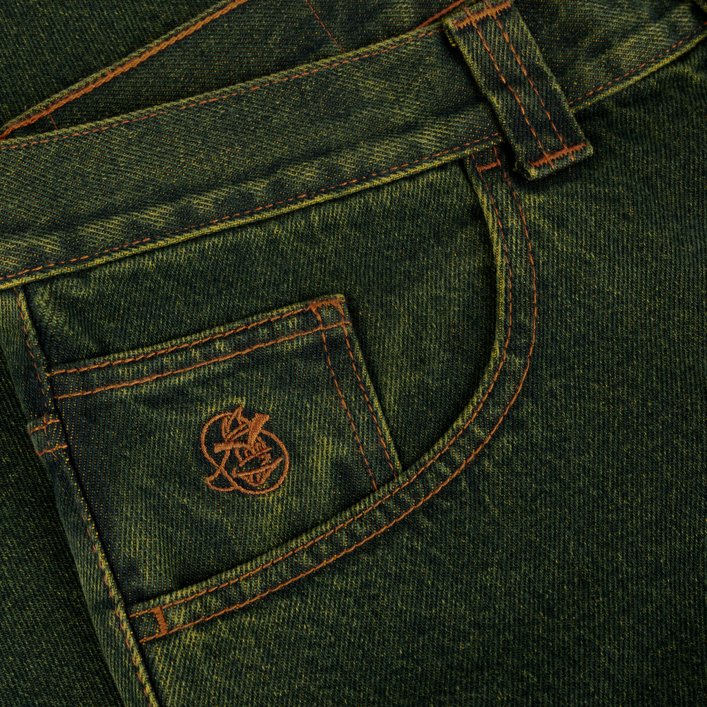 POLAR SKATE CO. - '93! Pants Chartreuse Blue